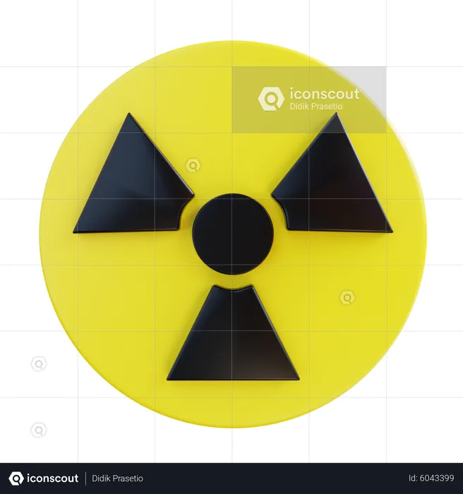 Radioaktiv  3D Icon