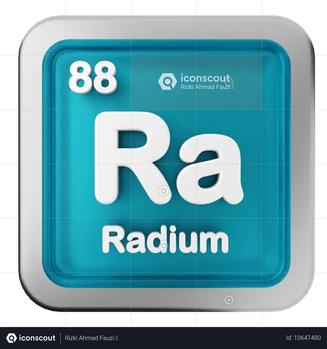 Tableau périodique du radium  3D Icon