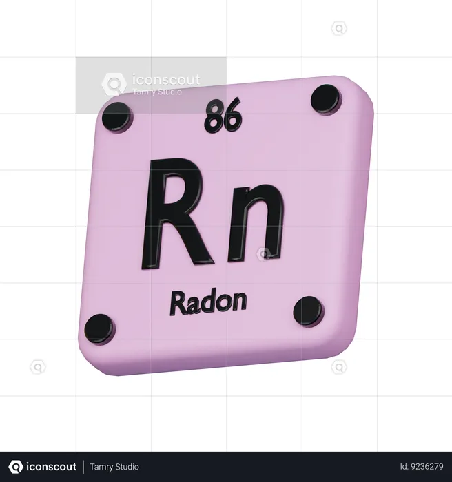 Radon  3D Icon