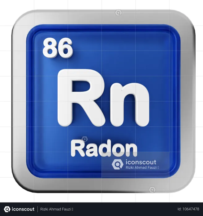 Radon-Periodensystem  3D Icon