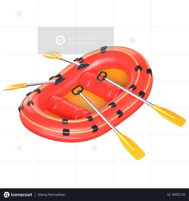 Rafting  3D Icon
