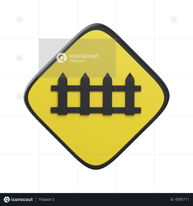 Premium Railway Crossing With Automatic Gates 3d Illustration Download In Png Obj Or Blend Format