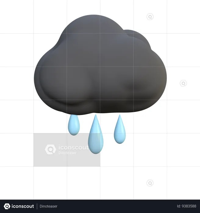 Rain  3D Icon