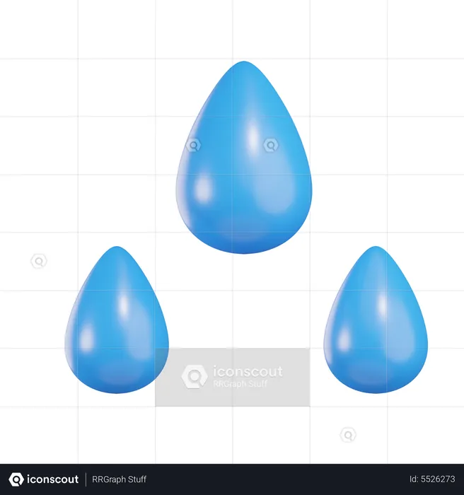 Rain Water  3D Icon