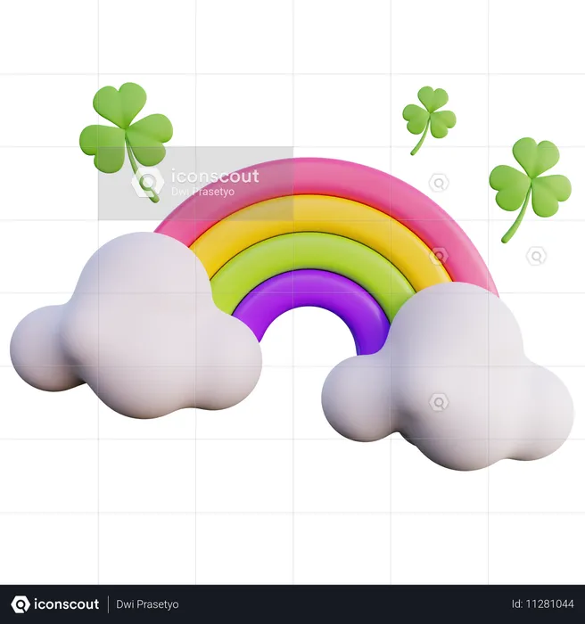 Rainbow  3D Icon