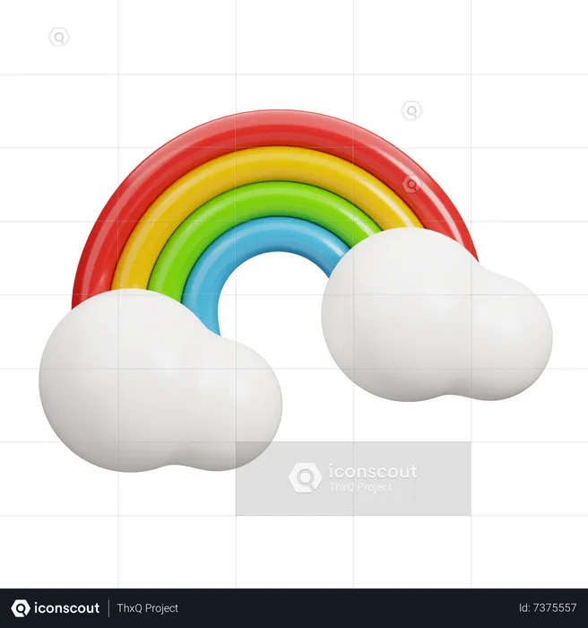 Rainbow  3D Icon