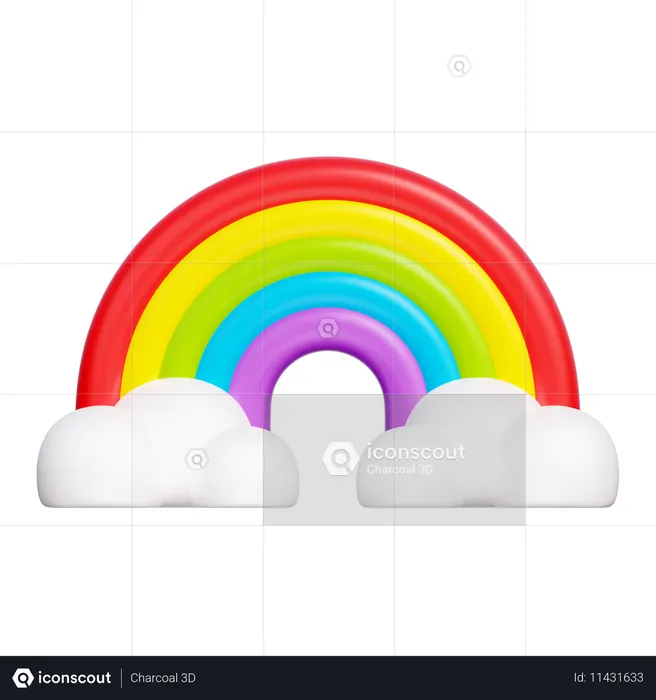 Rainbow  3D Icon