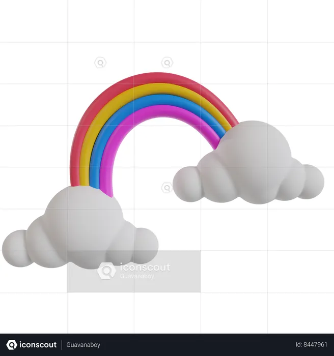 Rainbow  3D Icon