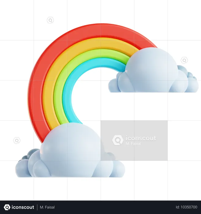 Rainbow  3D Icon