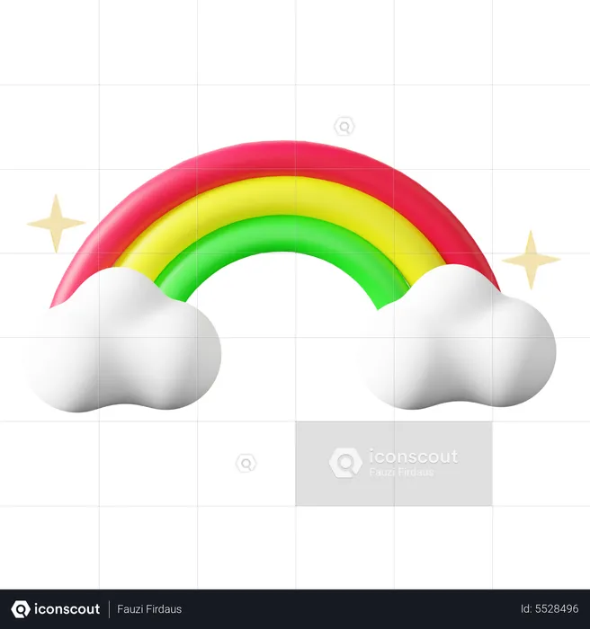 Rainbow  3D Icon