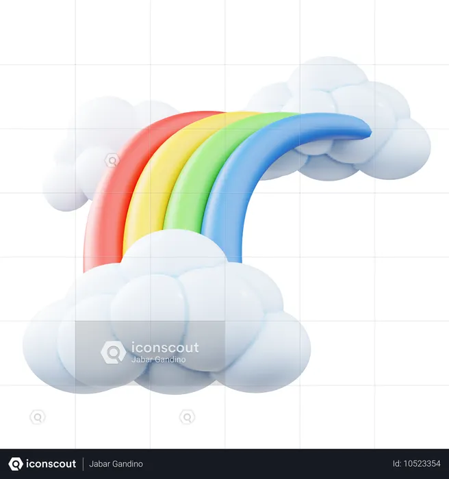Rainbow  3D Icon