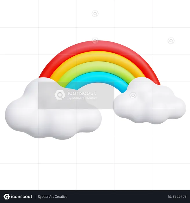 Rainbow  3D Icon