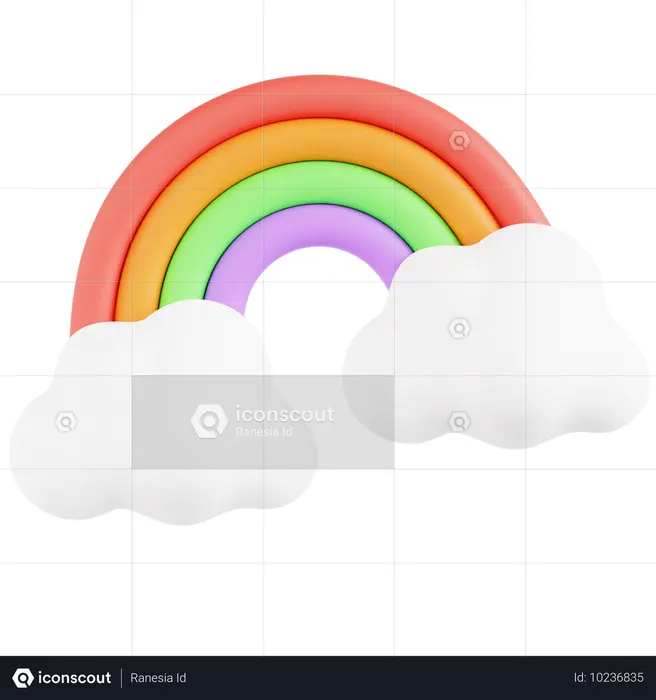 Rainbow  3D Icon