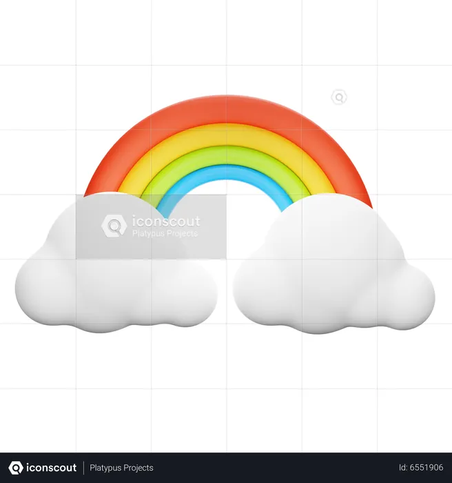 Rainbow  3D Icon