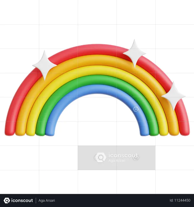 Rainbow  3D Icon