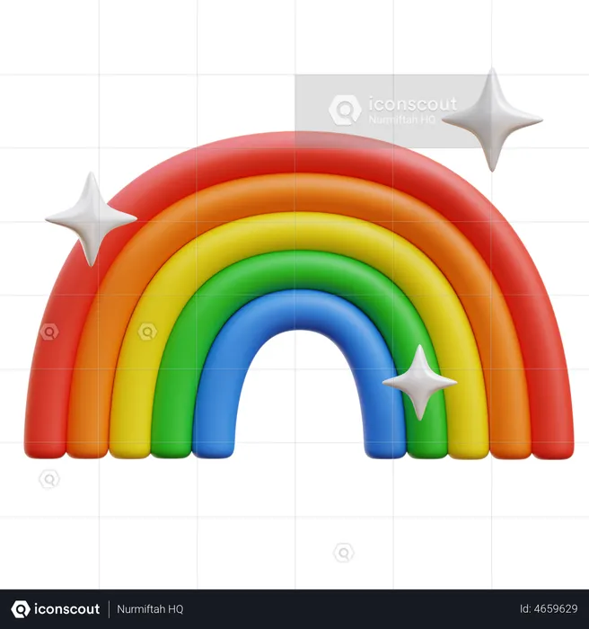 Rainbow  3D Illustration