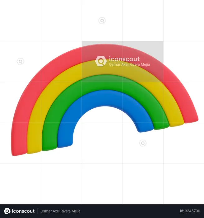 Rainbow  3D Illustration