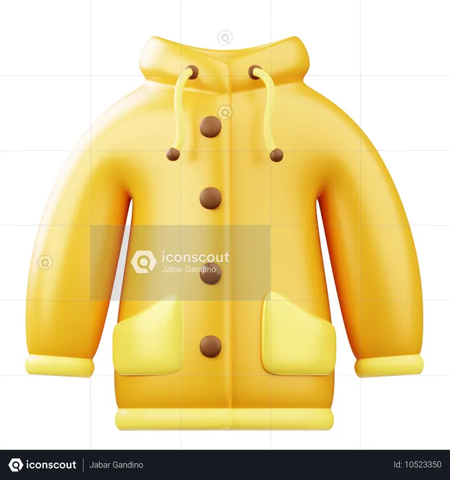 Raincoat  3D Icon