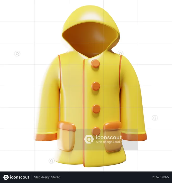 Raincoat  3D Icon