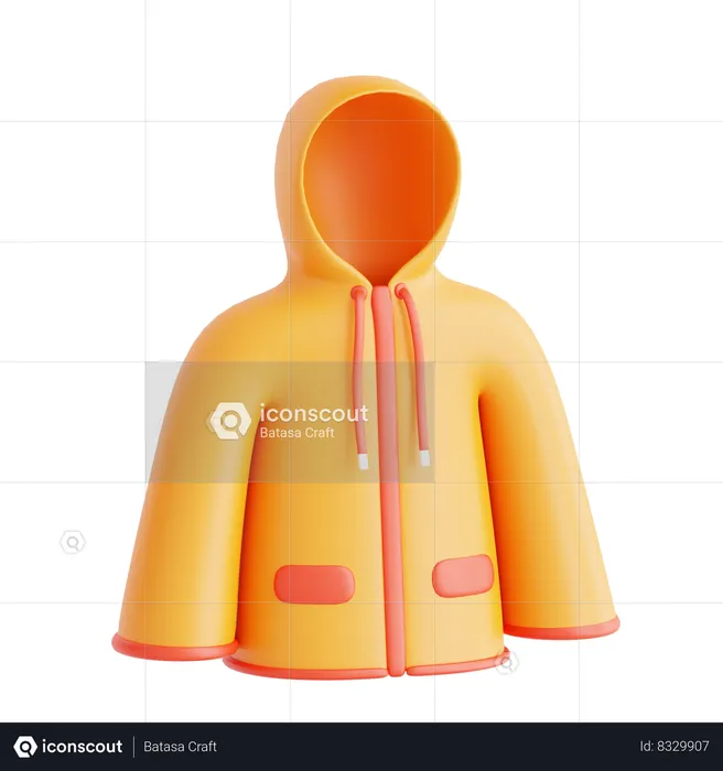 Raincoat  3D Icon