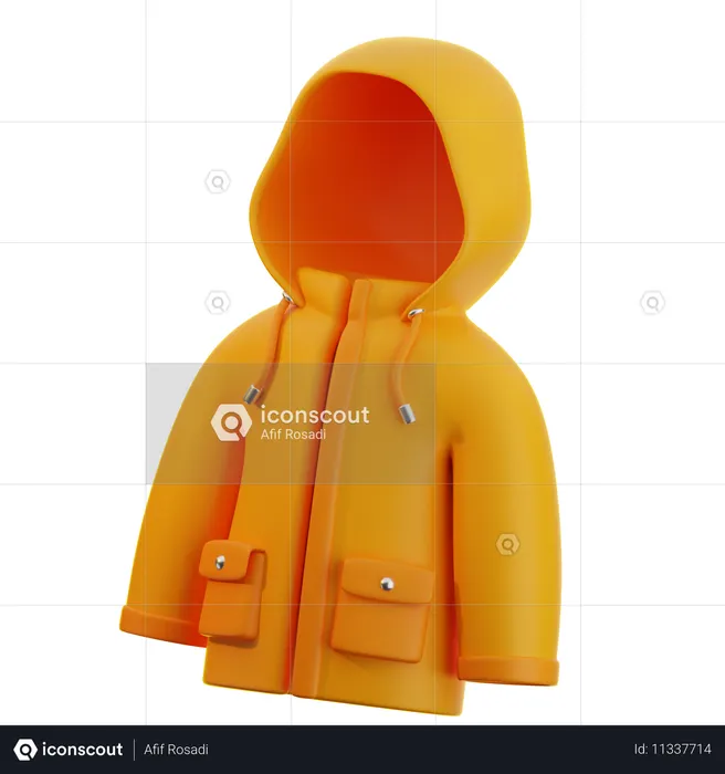 Raincoat  3D Icon