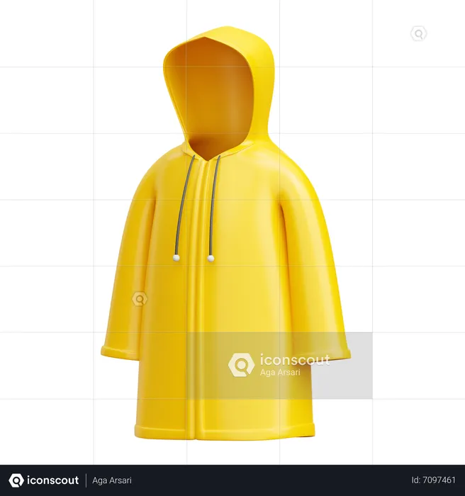 Raincoat  3D Icon