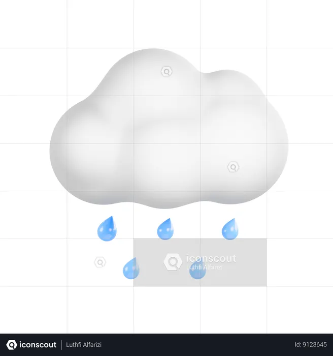 Rainfall  3D Icon