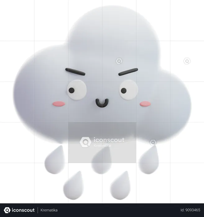 Rainfall  3D Icon