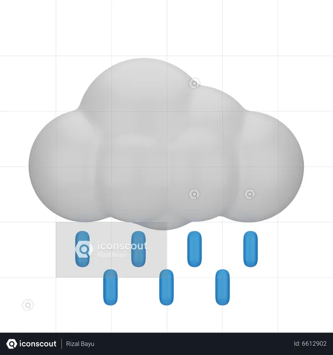 Rainfall  3D Icon