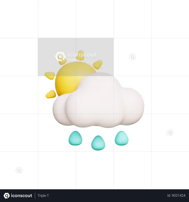 Rainfall  3D Icon