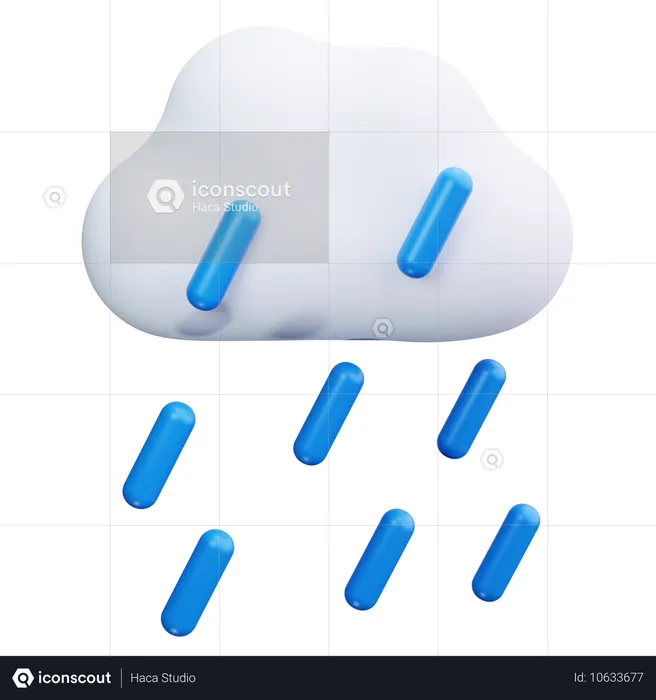 Rainwater Harvesting  3D Icon