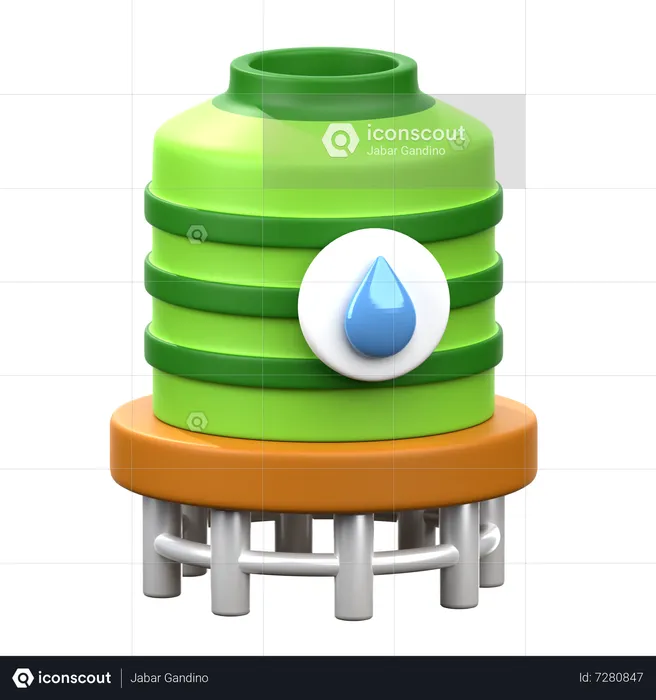 Rainwater Tank  3D Icon