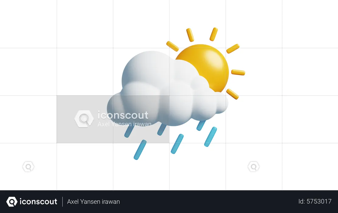 Rainy Day  3D Icon