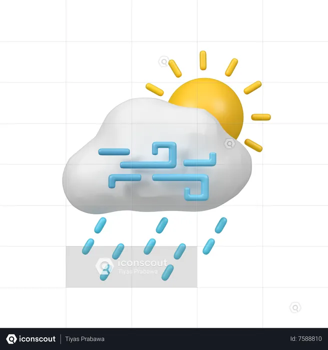 Rainy Day  3D Icon