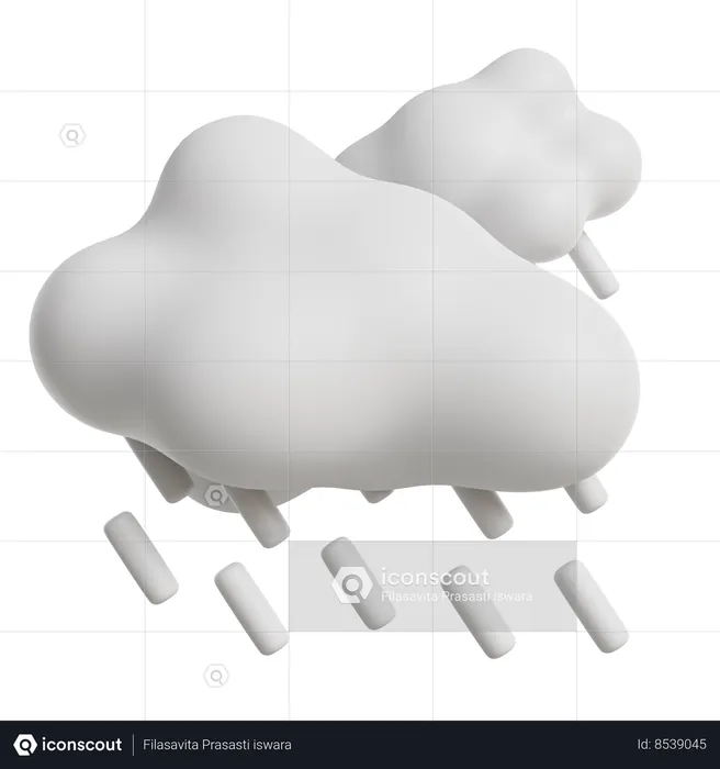 Rainy Weather  3D Icon