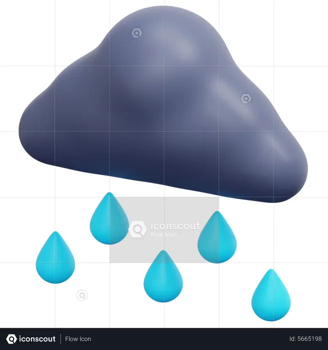 Rainy Weather  3D Icon