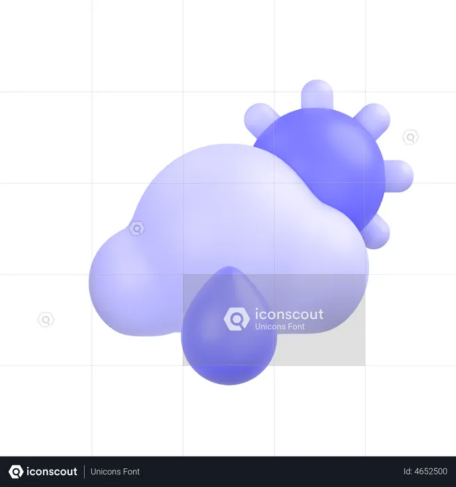 Rainy Weather  3D Icon