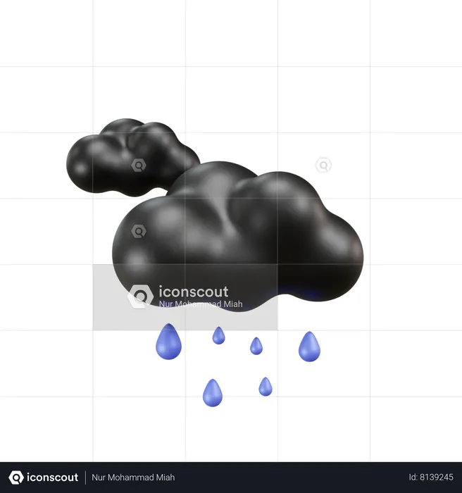 Rainy Weather  3D Icon