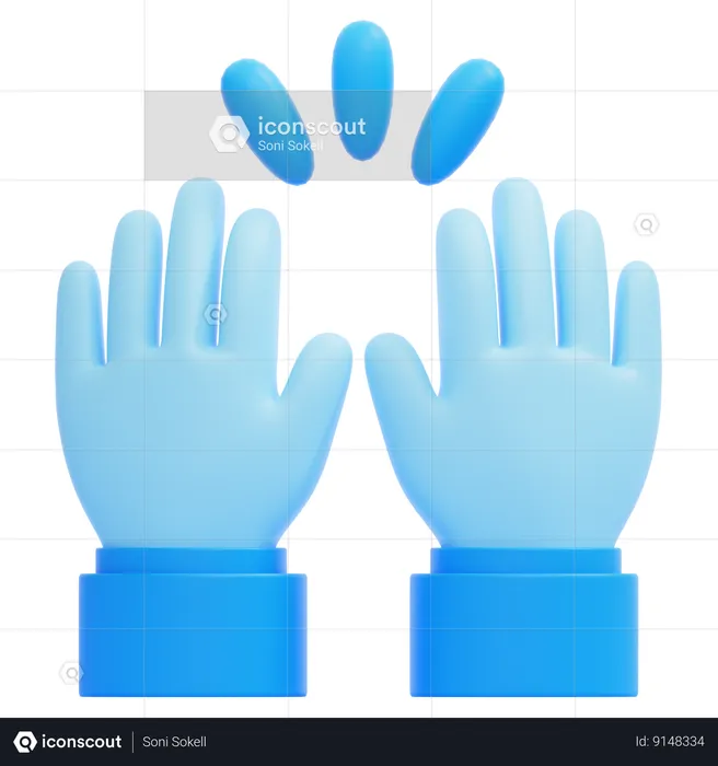 Raise Hand  3D Icon