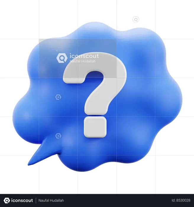 Raise Question  3D Icon