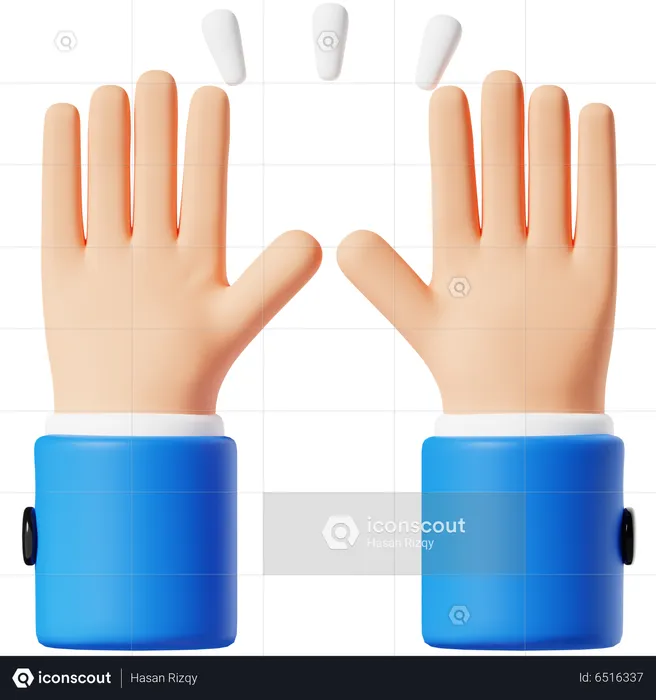 Raised Hands  3D Icon