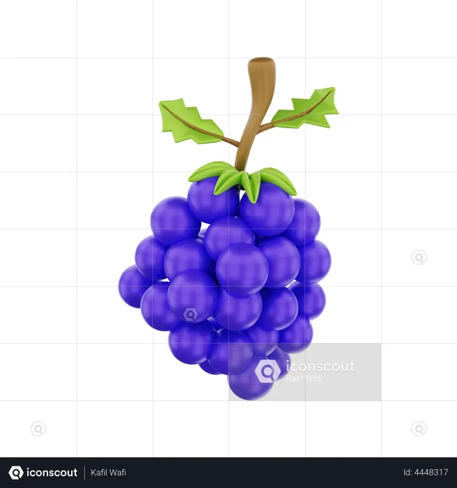 Raisin  3D Illustration