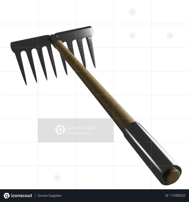 Rake  3D Icon