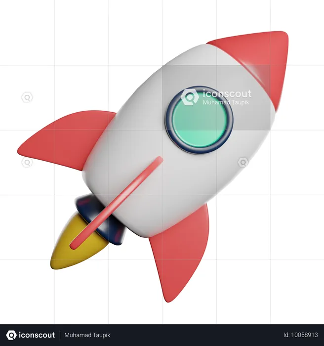 Rakete  3D Icon