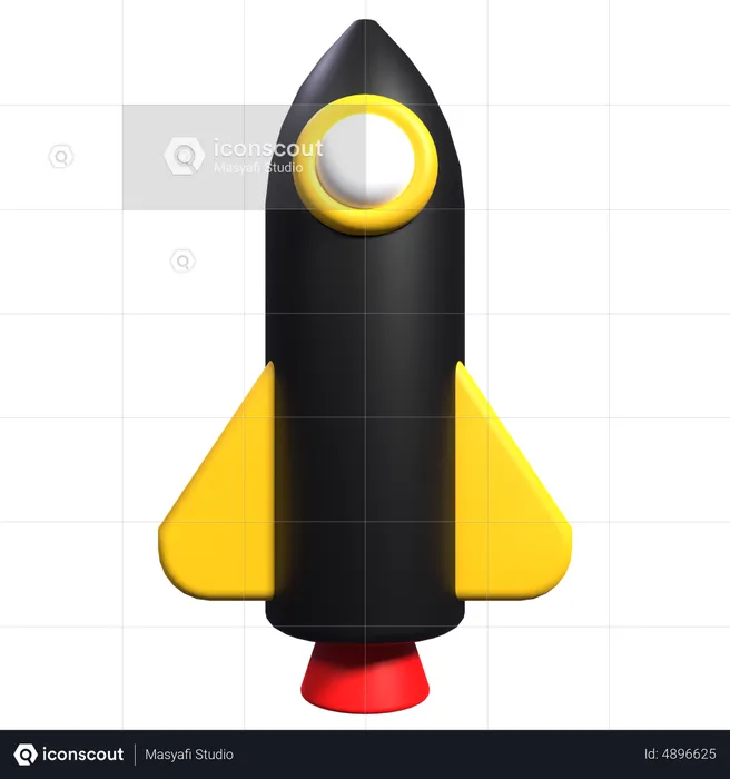 Rakete  3D Icon