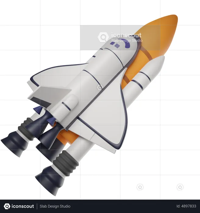 Rakete  3D Icon