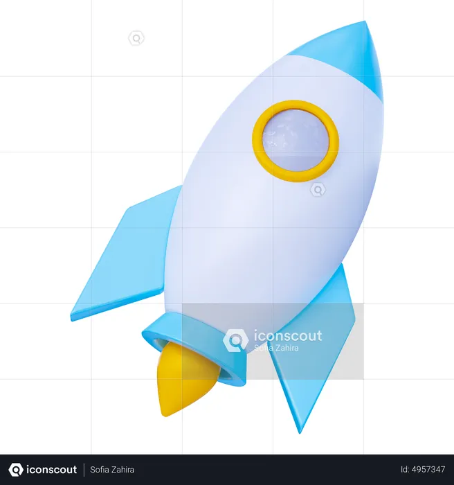 Rakete  3D Icon