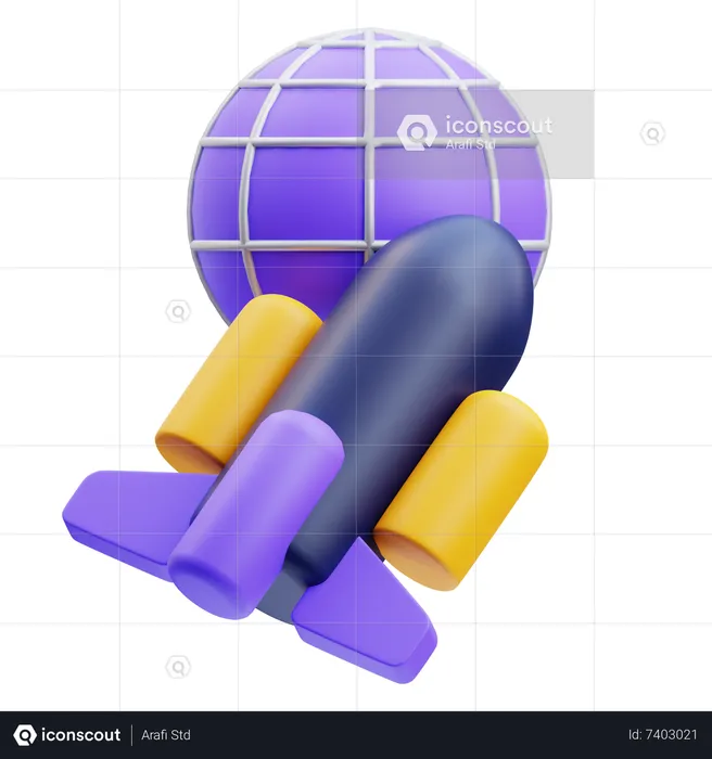 Rakete  3D Icon