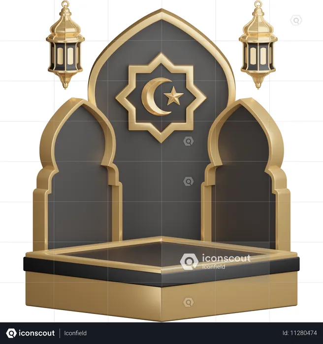 Ramadã  3D Icon