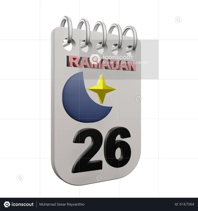 Ramadã dia 26  3D Icon